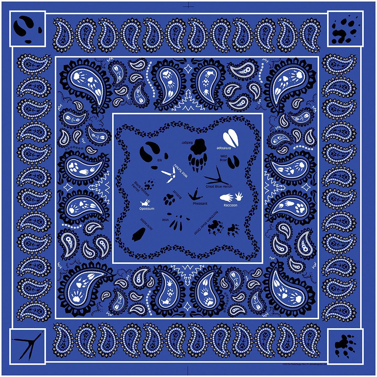Animal Tracks Bandana