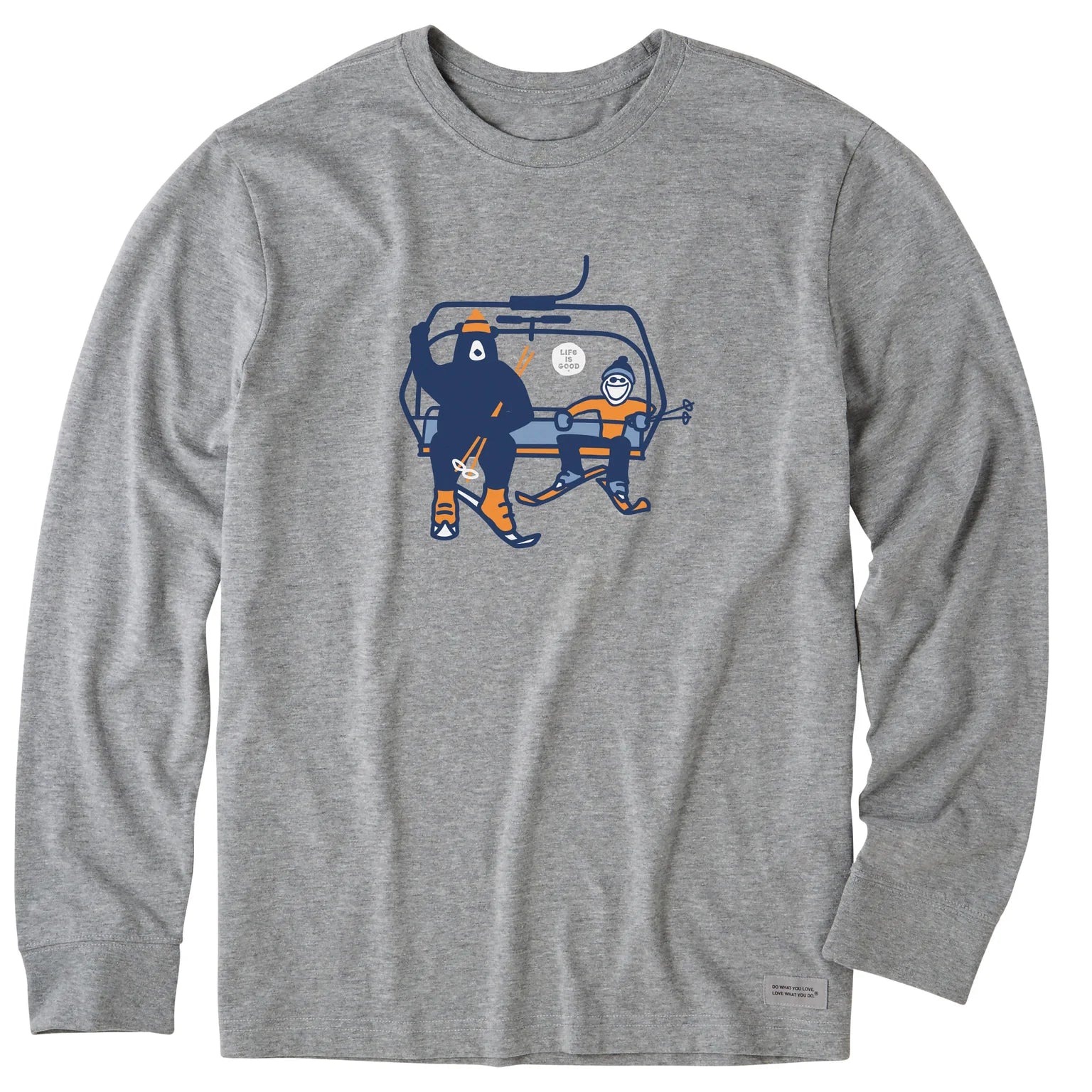 Men's Jake Bear Ski Lift Long Sleeve Crusher Tee Shirt