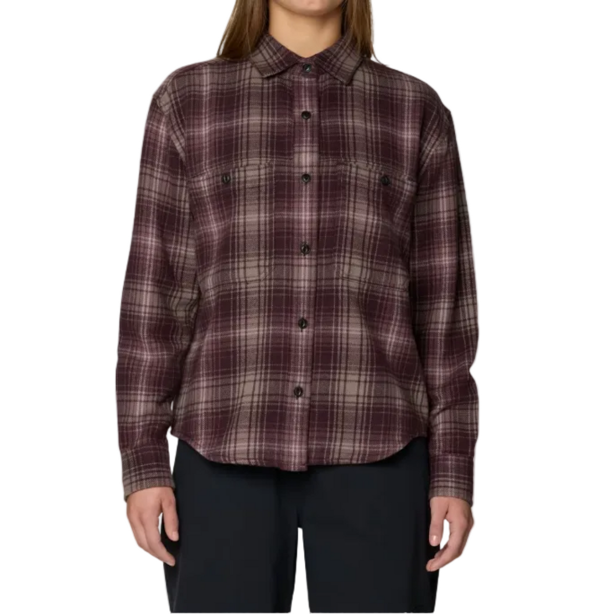 Women's Plusher Relaxed Long Sleeve Flannel Buttondown Shirt