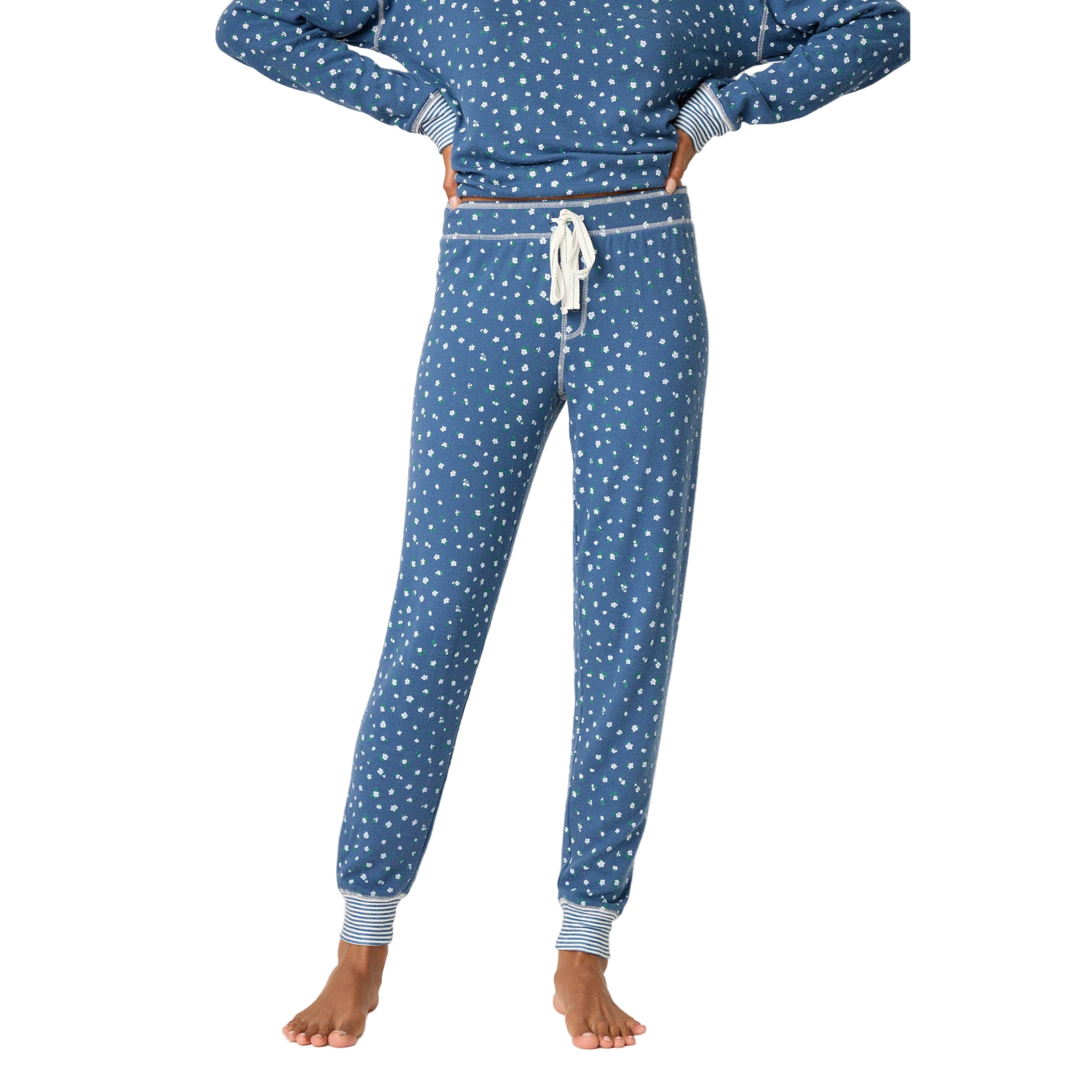 Women's Cozy Life Ditsy Floral Banded Pants