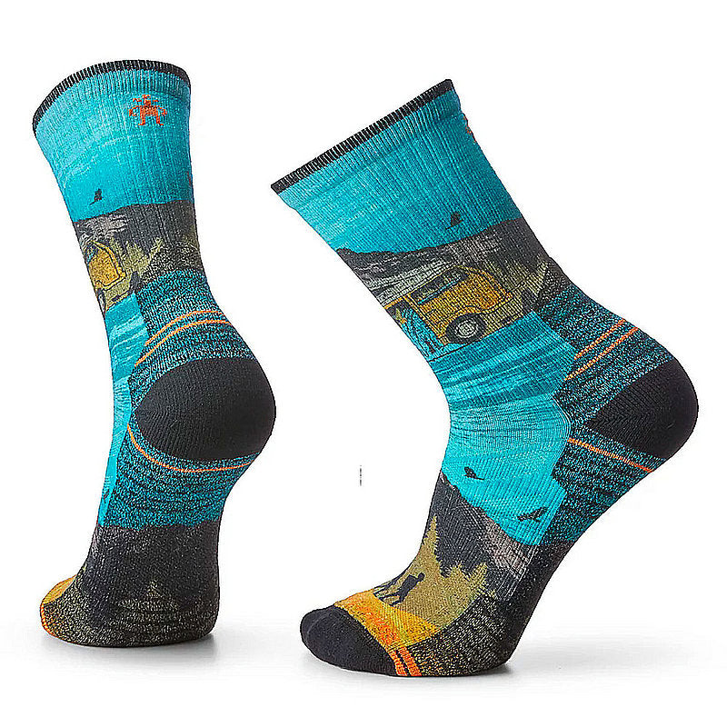 Men's Hike Light Cushion Great Excursion Print Crew Socks