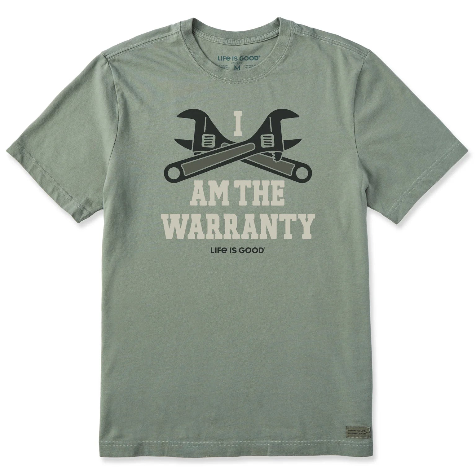 Men's I am the Warranty Short Sleeve Crusher Tee Shirt