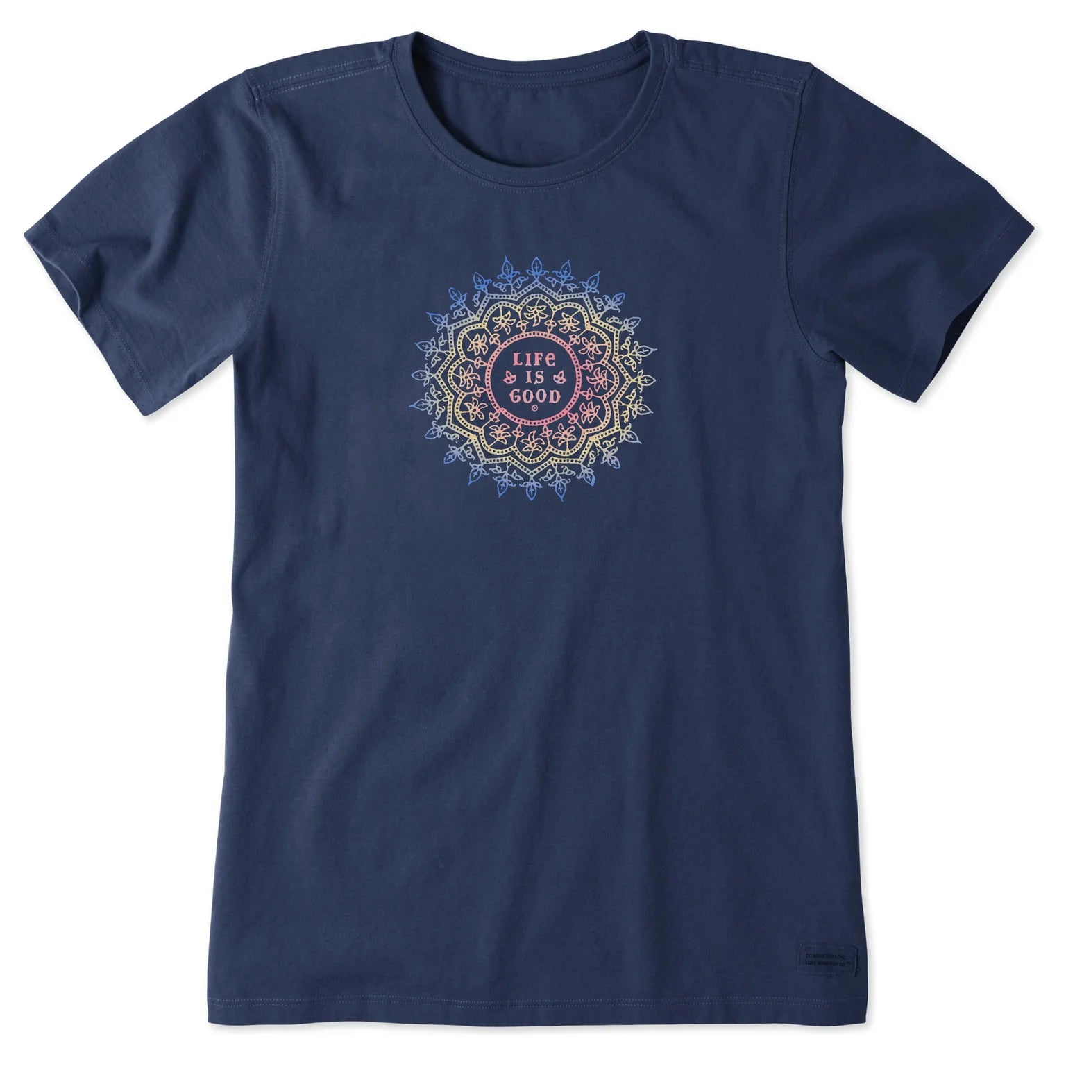 Women's Antique Mandala Short Sleeve Crusher Tee Shirt