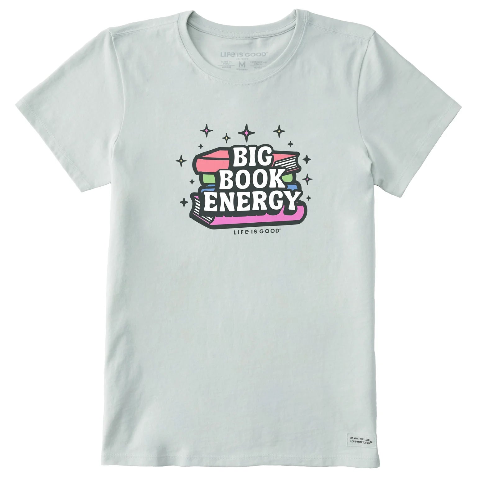 Women's Big Book Energy Short Sleeve Crusher Tee Shirt
