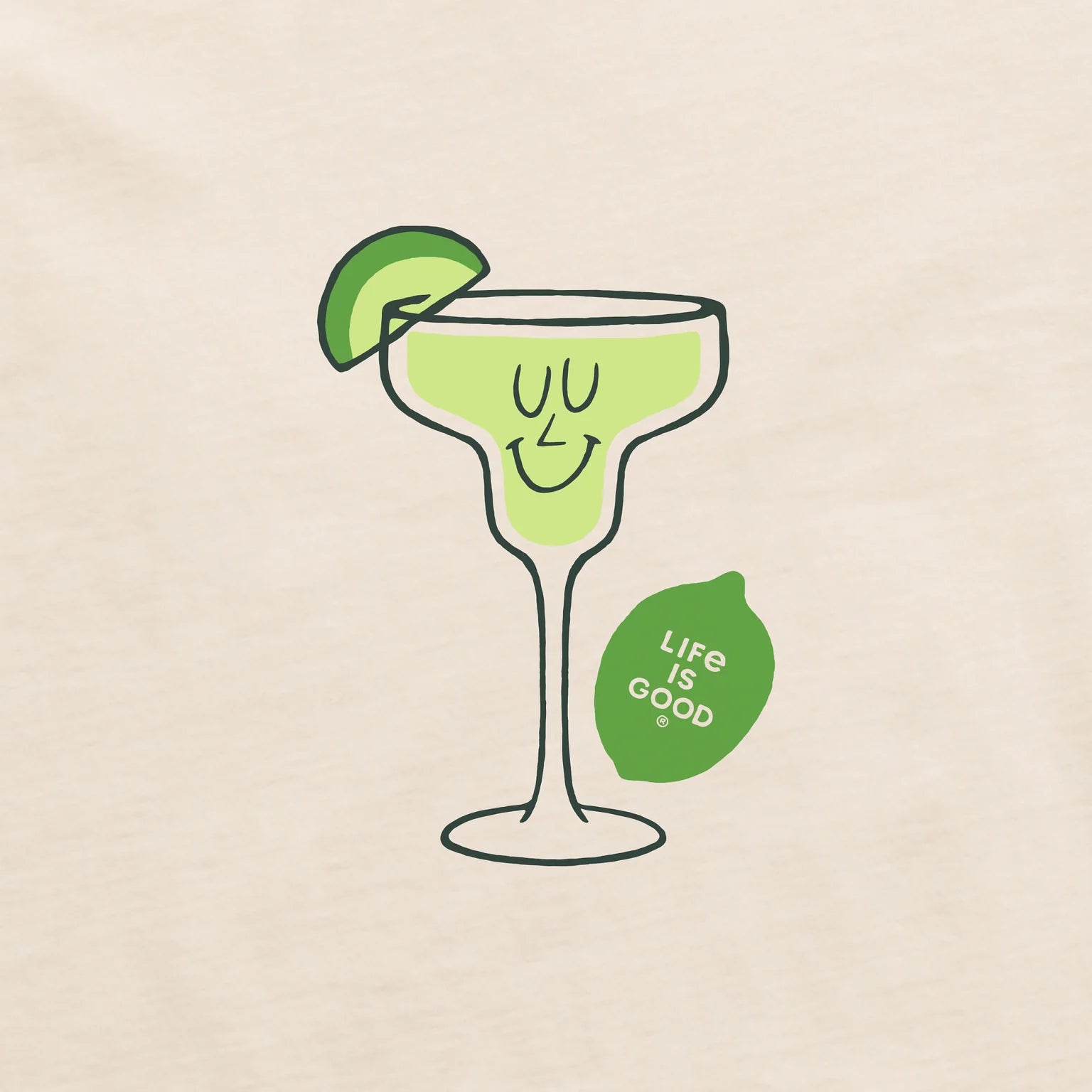 Women's Mini Margarita Long Sleeve Crusher Boxy Tee Shirt
