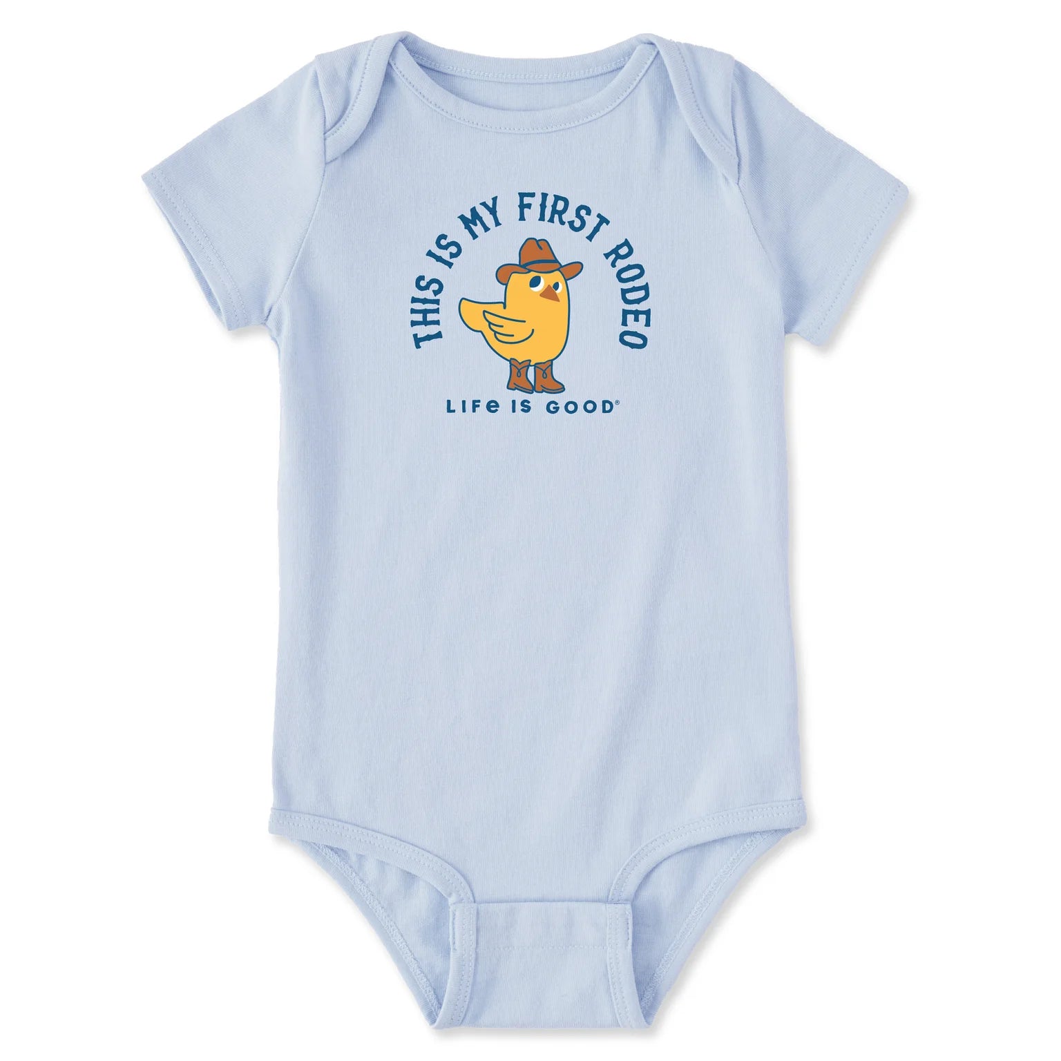 Baby First Rodeo Chick Short Sleeve Crusher Baby Bodysuit