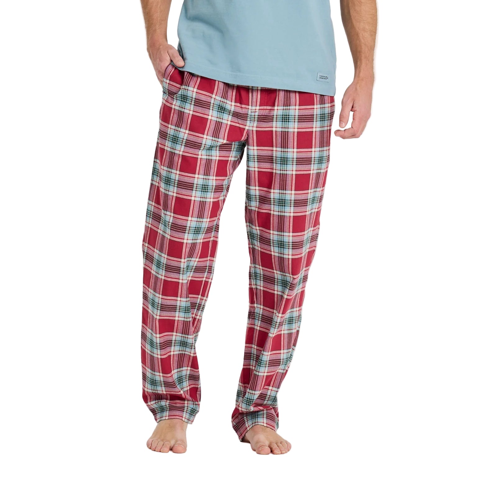 Men's Adirondack Red Holiday Plaid Classic Sleep Pants
