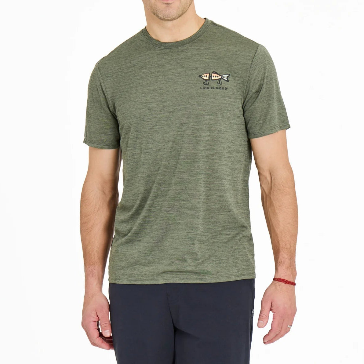 Men's Vintage Fish More Worry Less Sun Crusher Tee