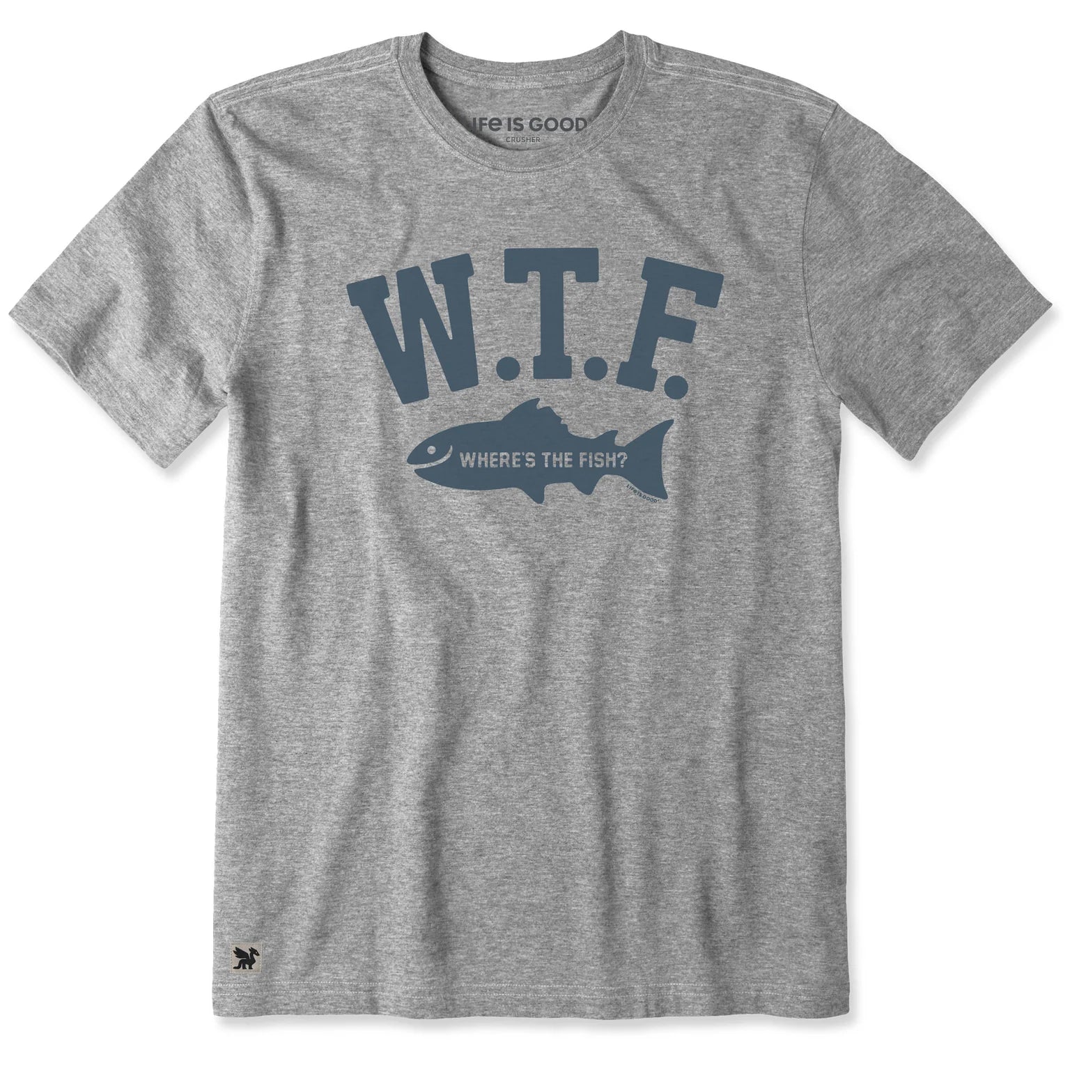 Men's W.T.F. Fish Short Sleeve Crusher Tee Shirt