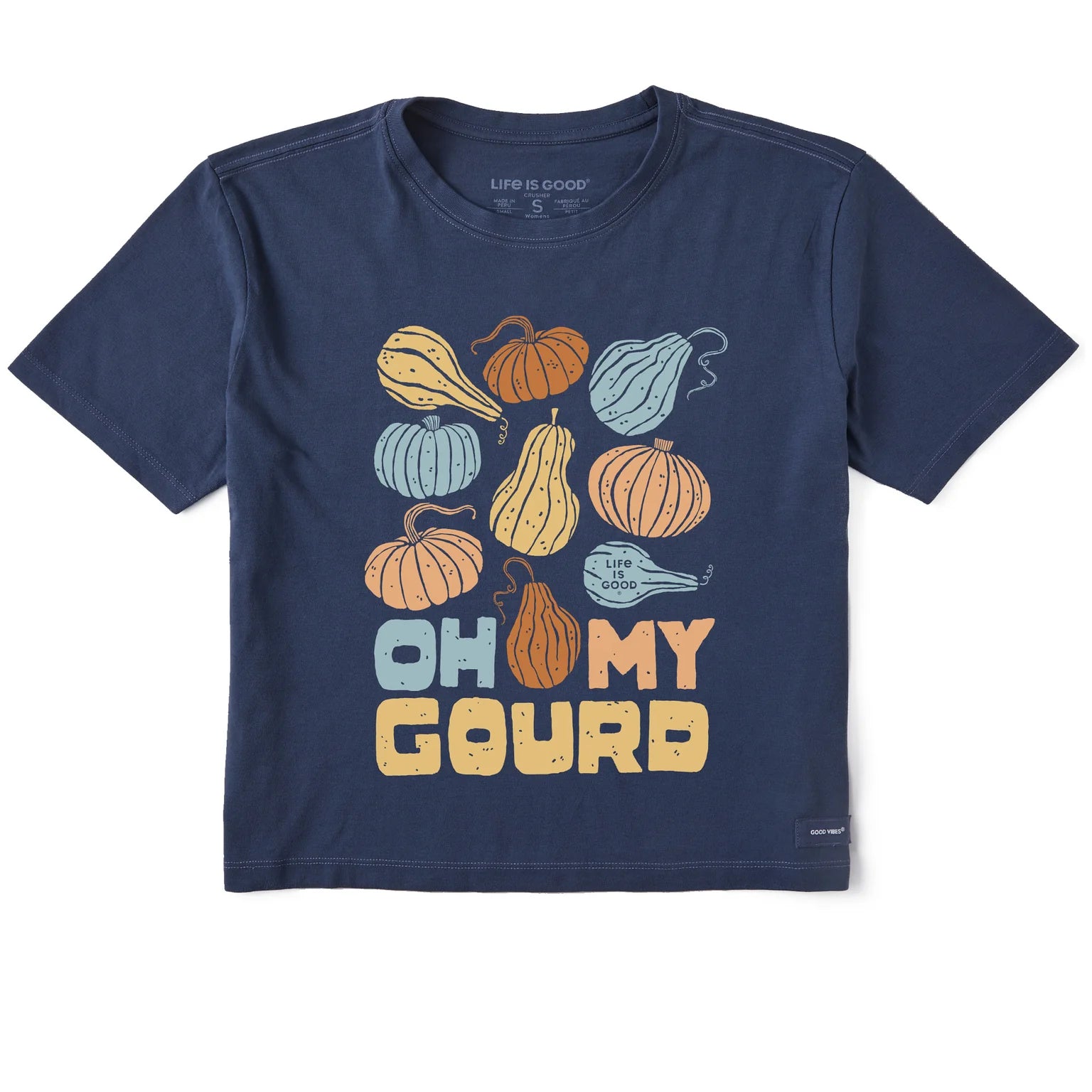 Women's Oh My Gourd Medley Short Sleeve Crusher Boxy Tee Shirt