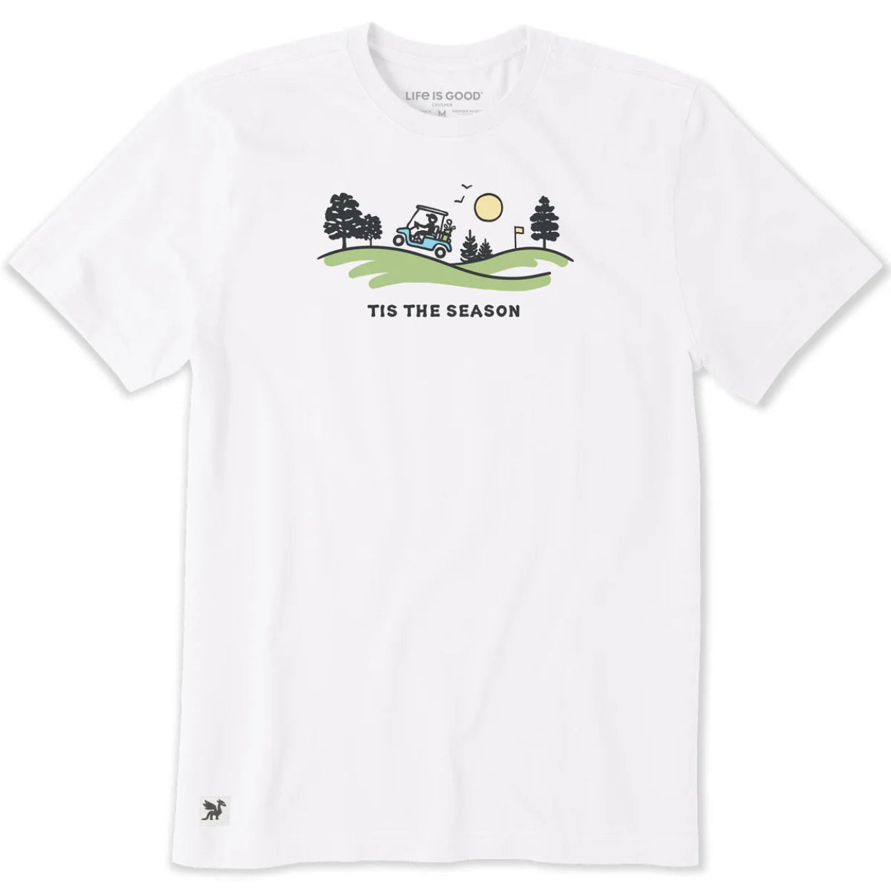 Men's Tis the Season Golf Cart Vista Short Sleeve Tee Shirt