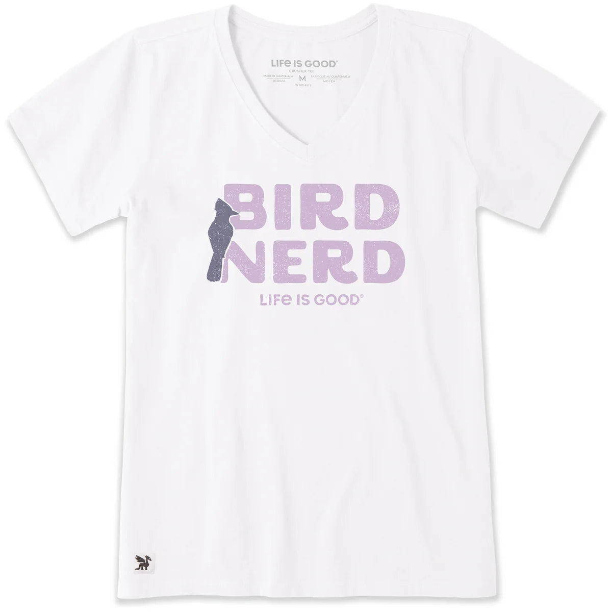 Women's Bird Nerd Bird Short Sleeve Crusher Vee Shirt