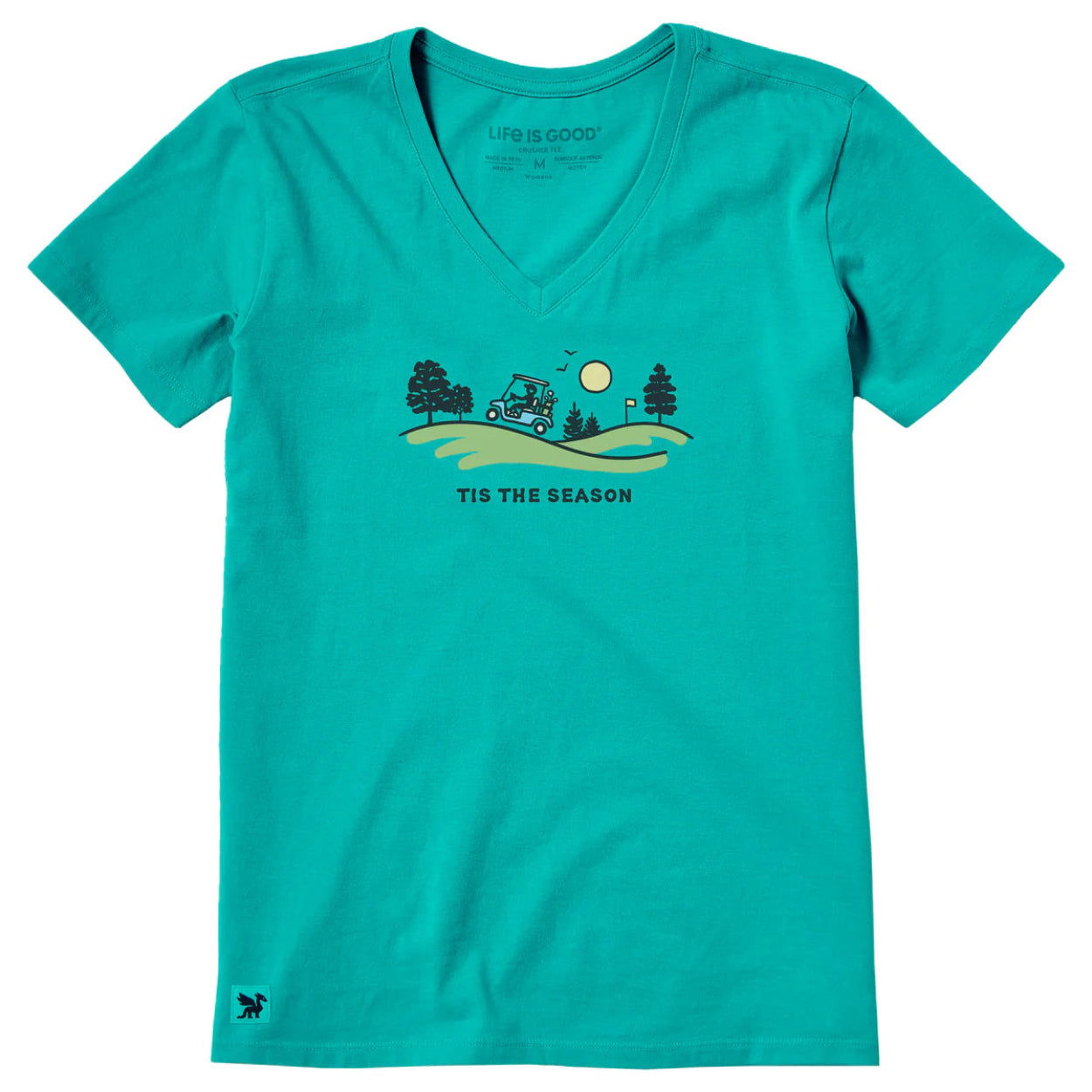Women's Tis the Season Golf Vista Short Sleeve Crusher-LITE Vee Shirt