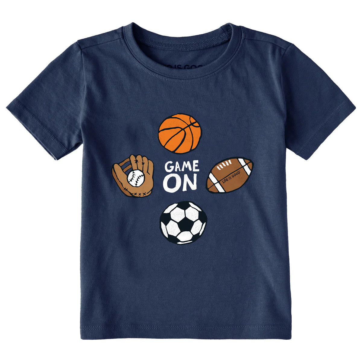 Toddler Game On Sports Short Sleeve Crusher Tee Shirt