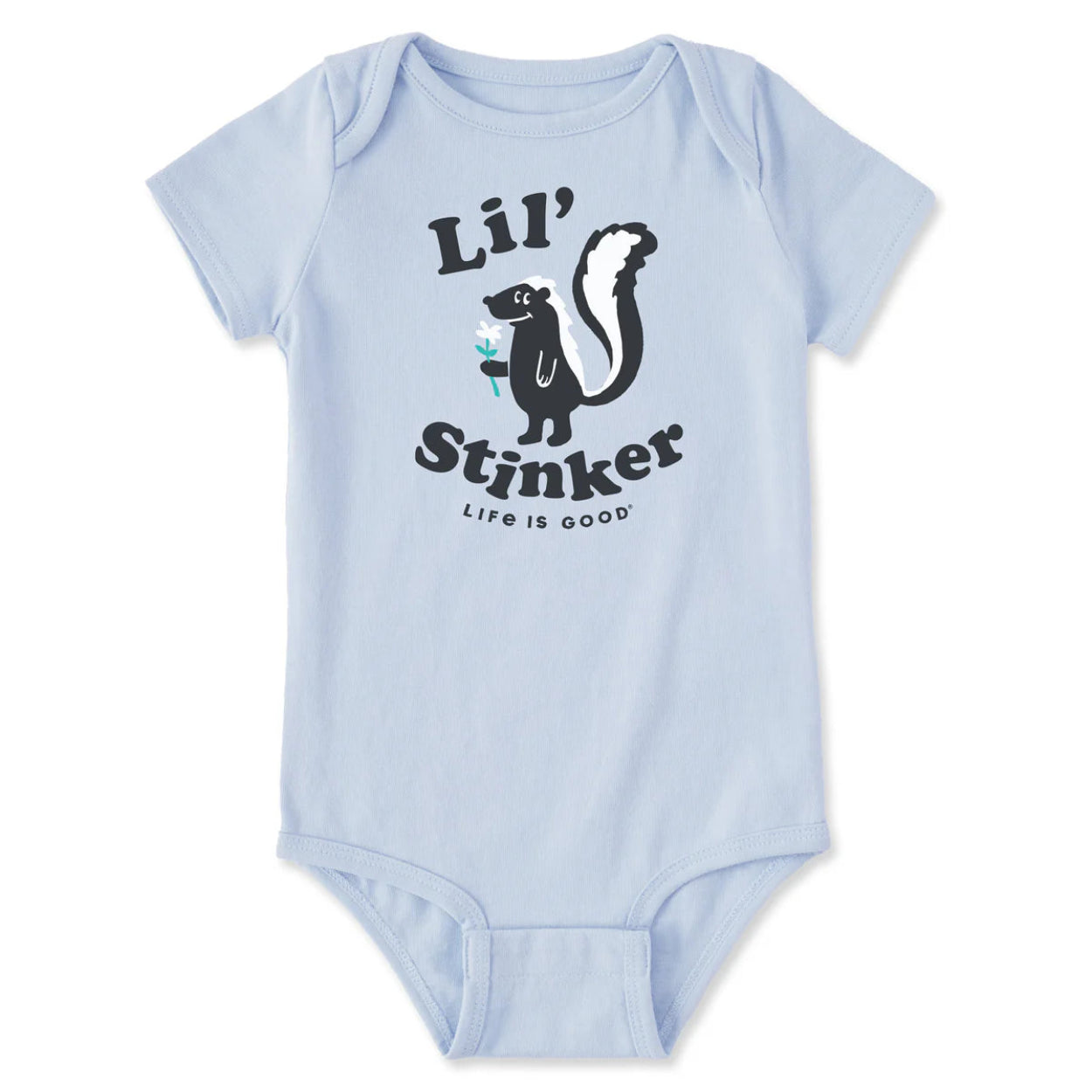 Infant Lil Stinker Skunk Short Sleeve Crusher Baby Bodysuit
