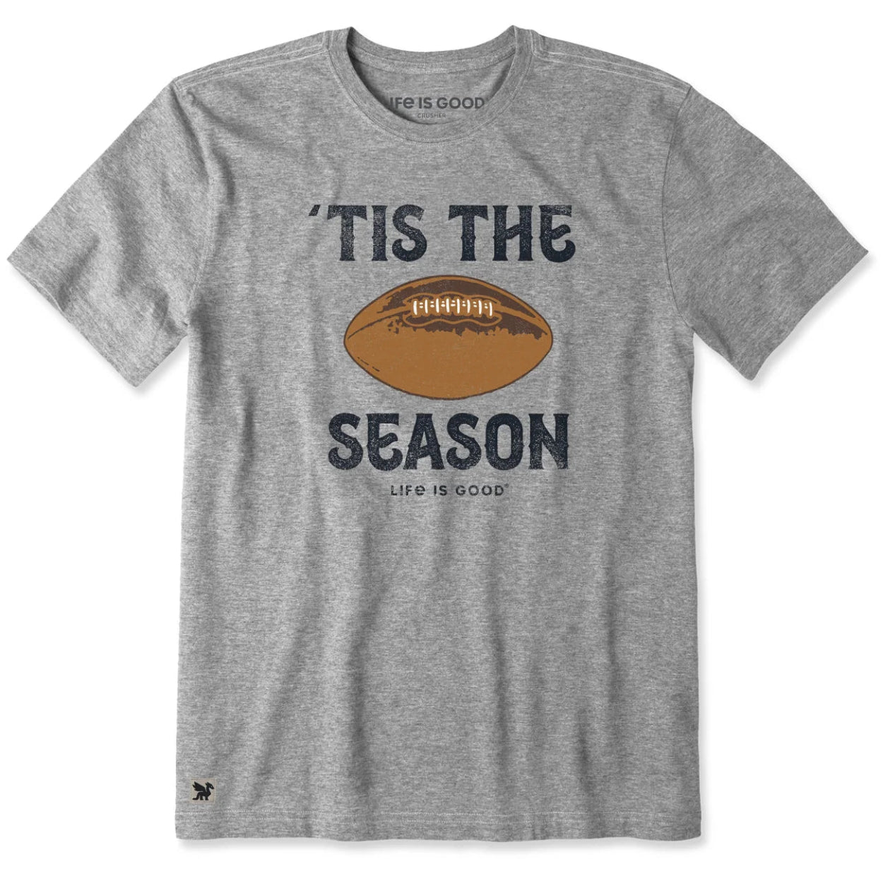 Men's Football Tis the Season Short Sleeve Crusher Tee Shirt