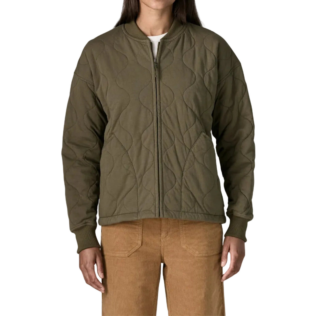 Women's Daily Quilted Bomber Jacket