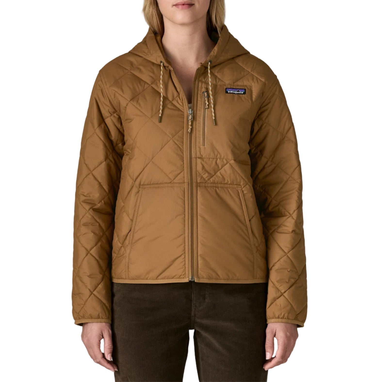 Women's Diamond Quilted Bomber Hoody