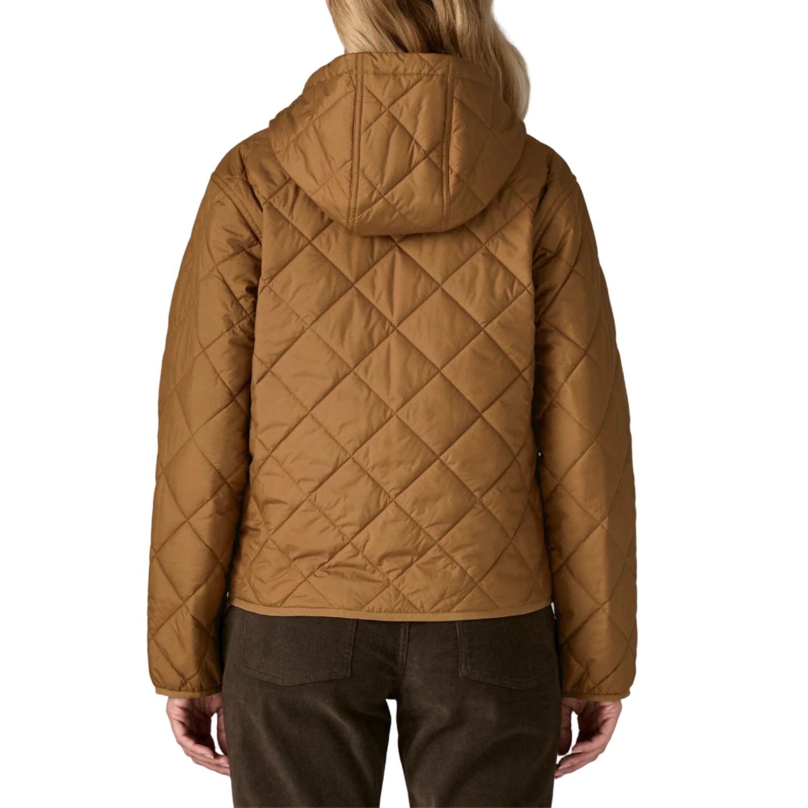 Women's Diamond Quilted Bomber Hoody