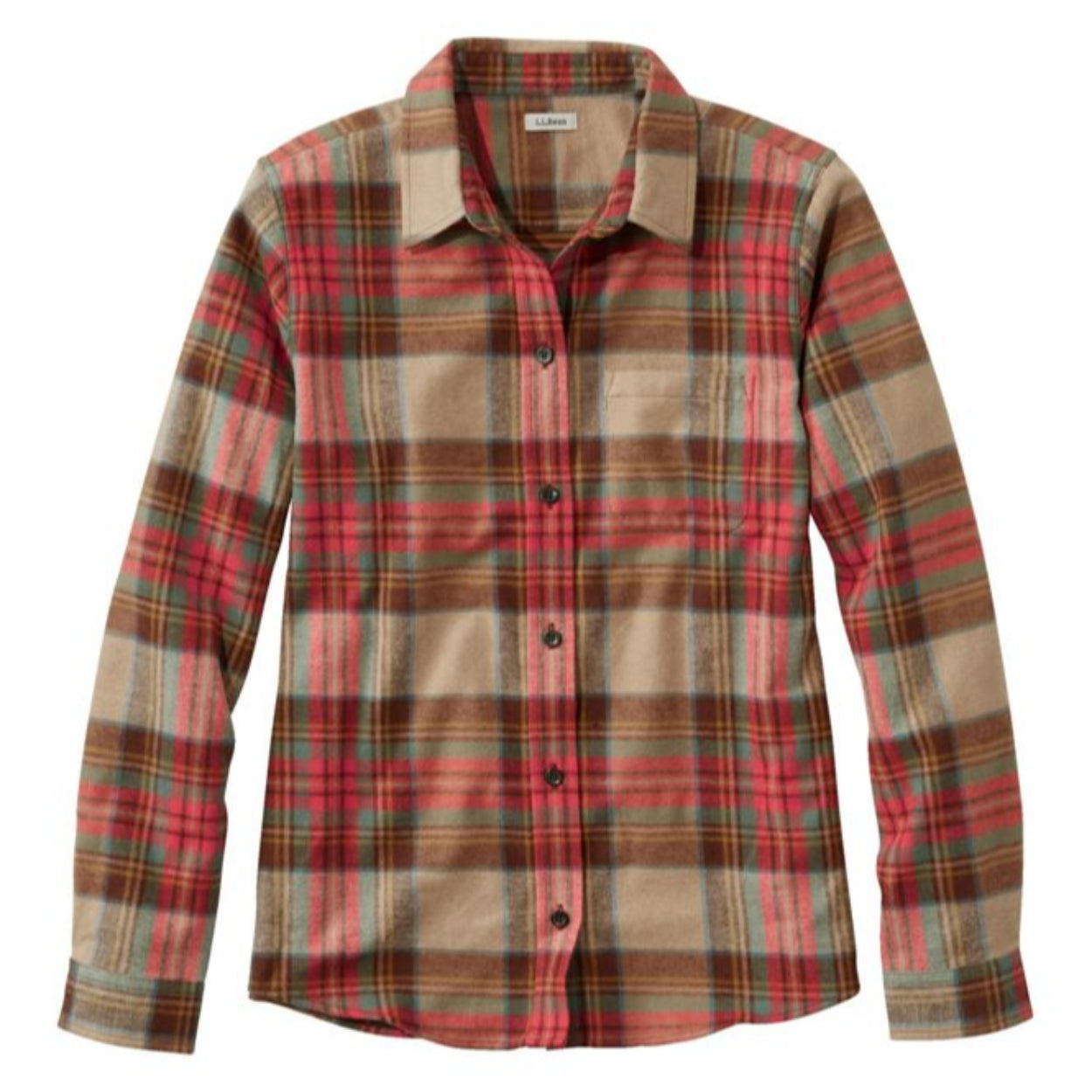 Women's Scotch Plaid Flannel Shirt