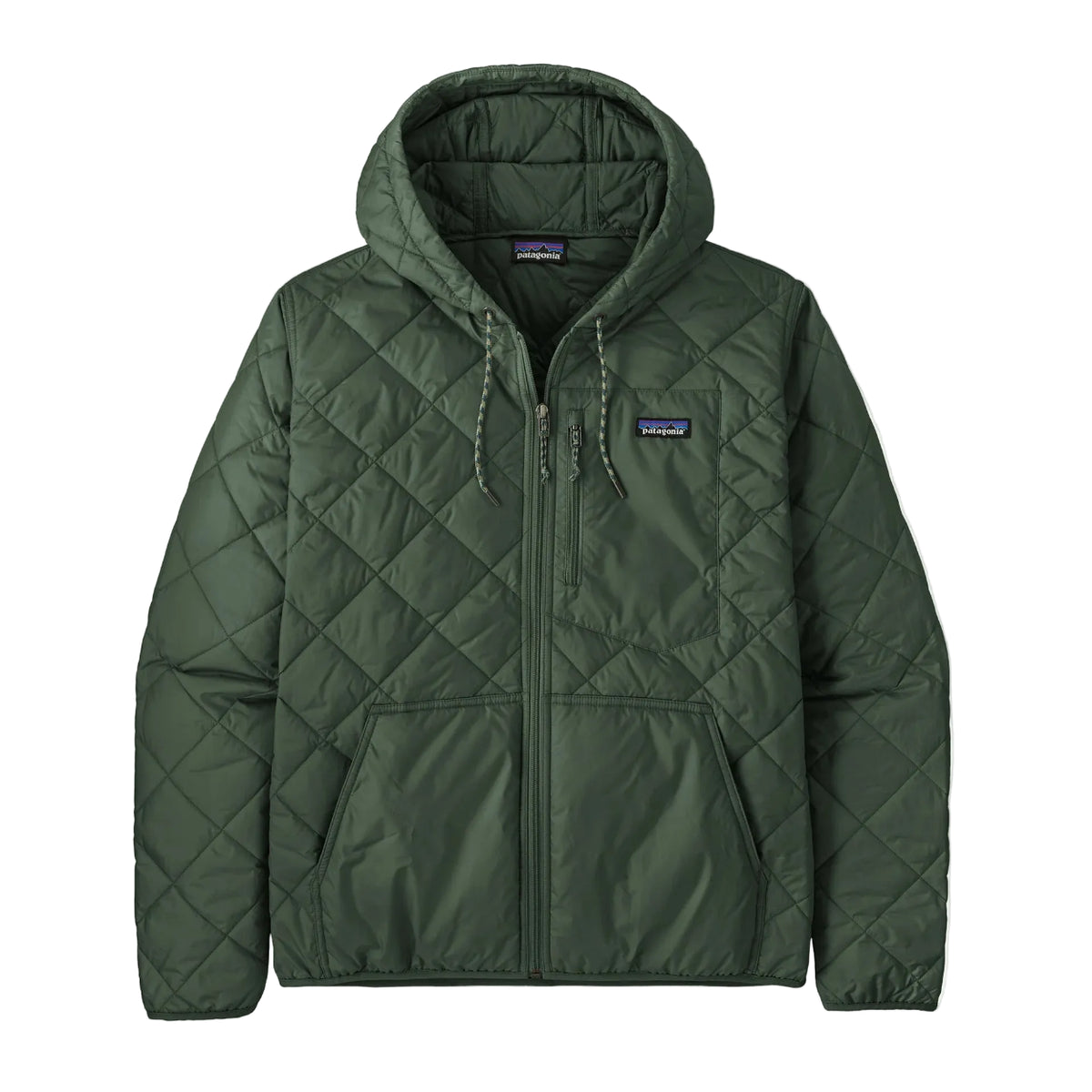 Men's Diamond Quilted Bomber Hoody