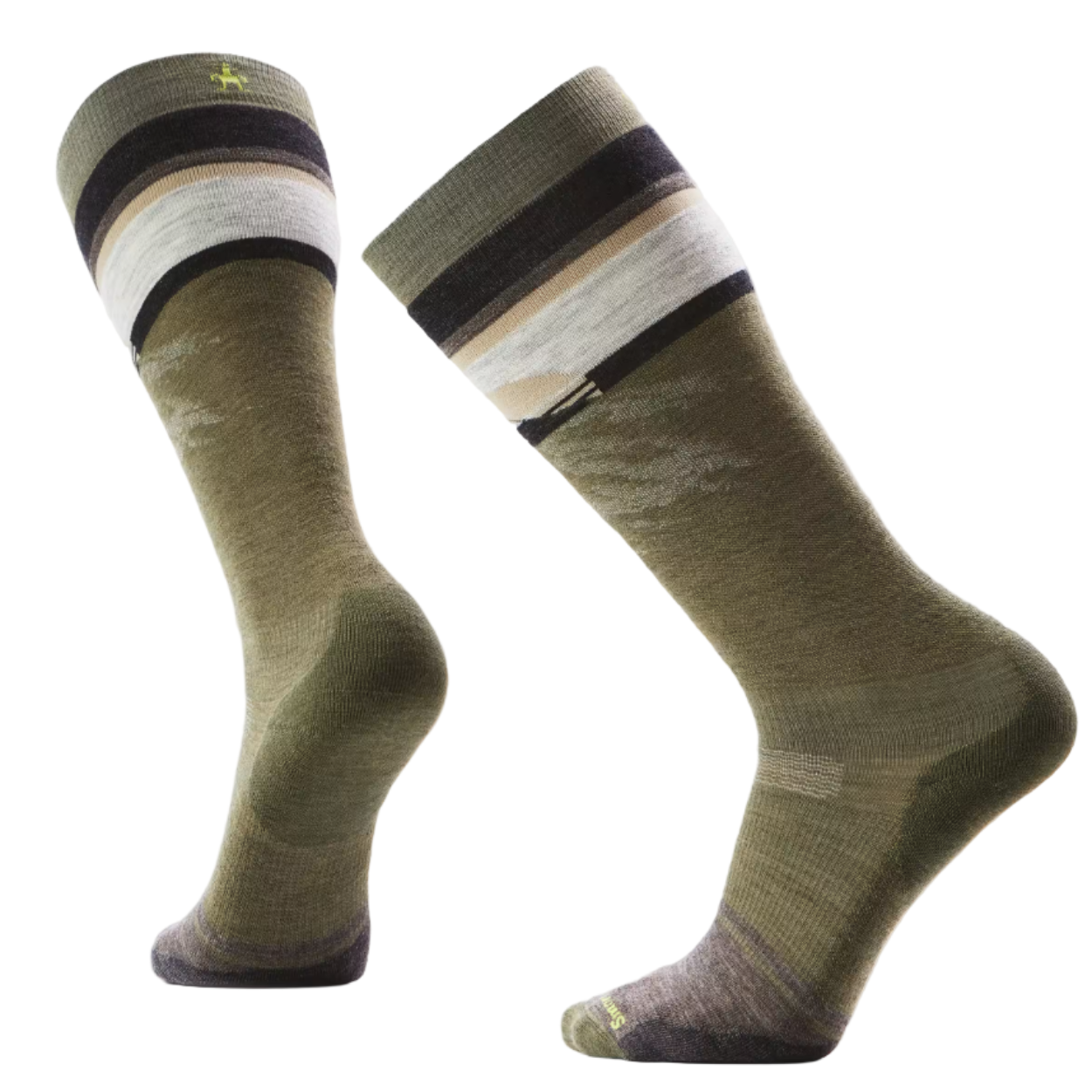 Men's Snowboard Mountain Sunrise Over The Calf Socks