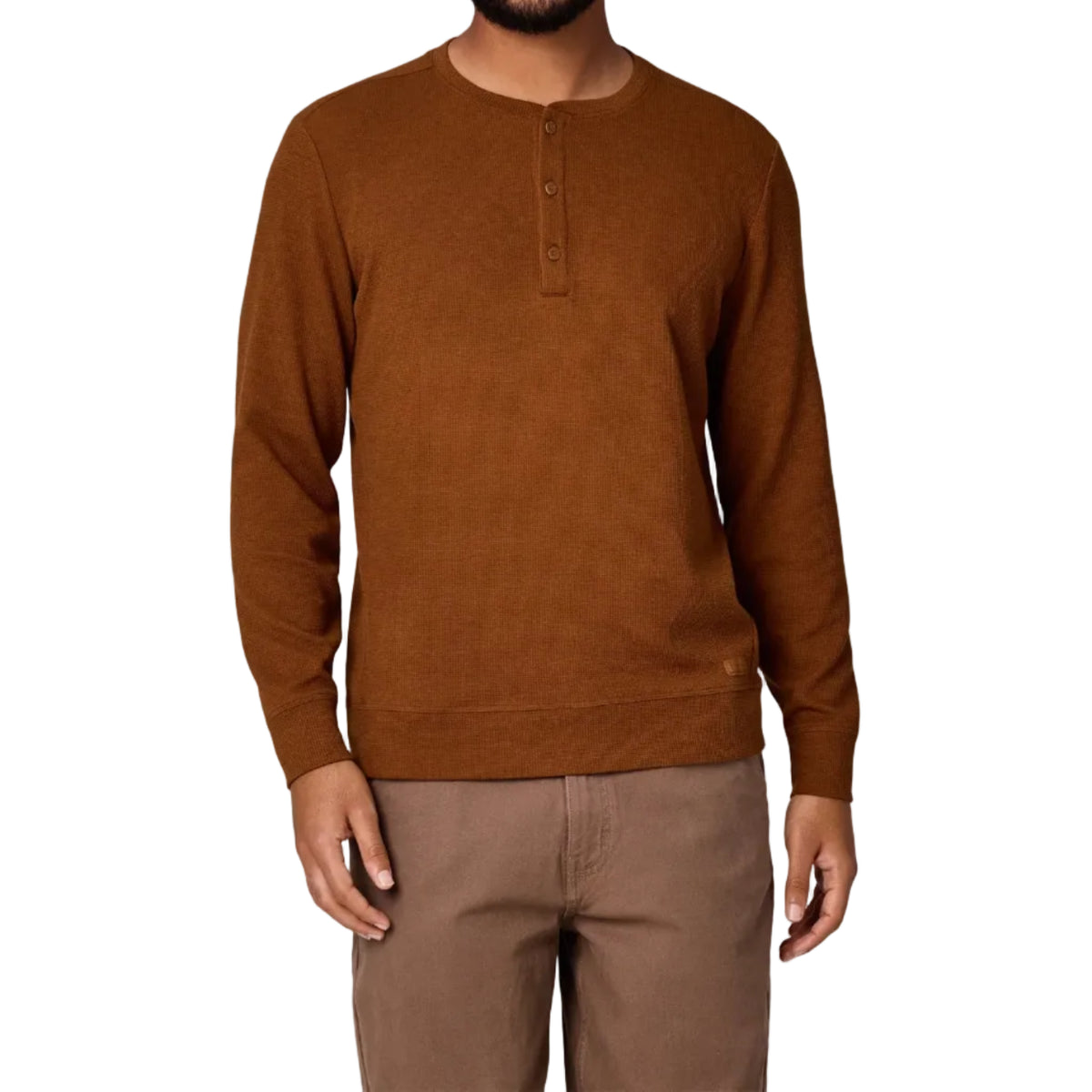 Men's Eclipse Waffle Long Sleeve Henley Shirt