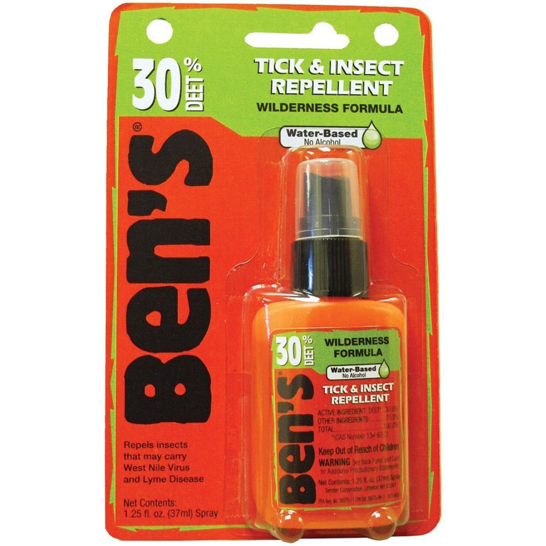 Ben's Tick & Insect Wilderness Formula Repellent-- 30% DEET