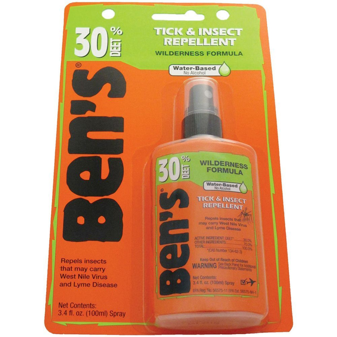 Ben's Tick & Insect Wilderness Formula Repellent-- 30% DEET