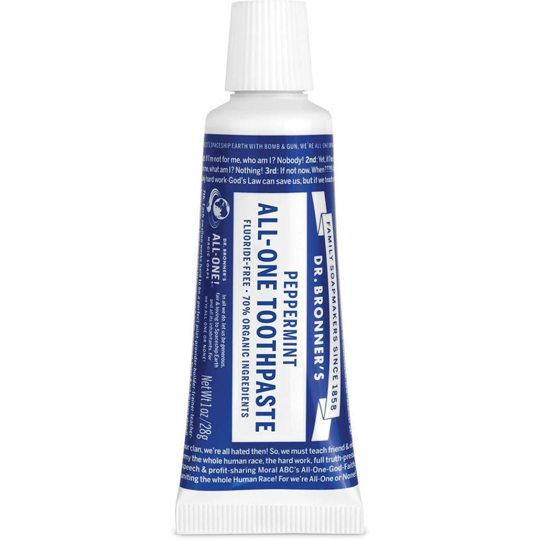 Dr. Bronner's Travel Toothpaste--Peppermint