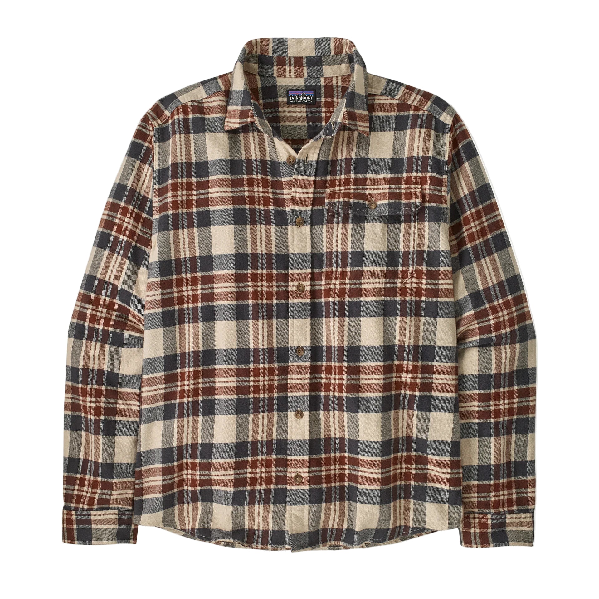 Men's Long-Sleeved Cotton in Conversion Lightweight Fjord Flannel Shirt