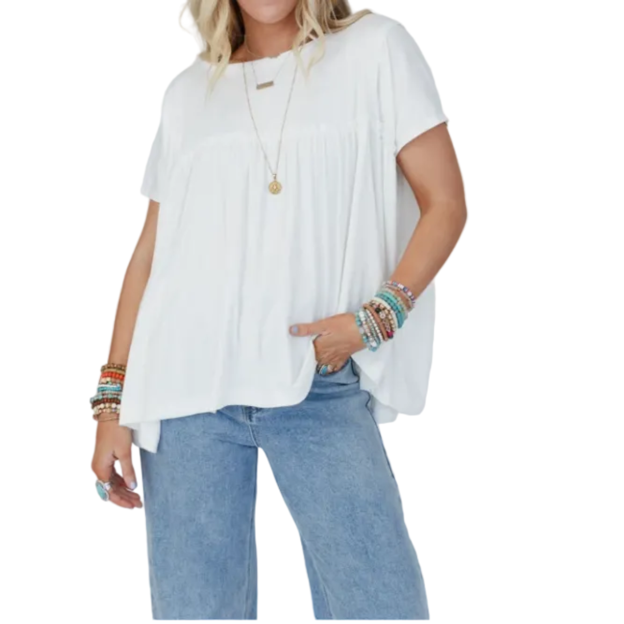 Sunday Morning Babydoll Top