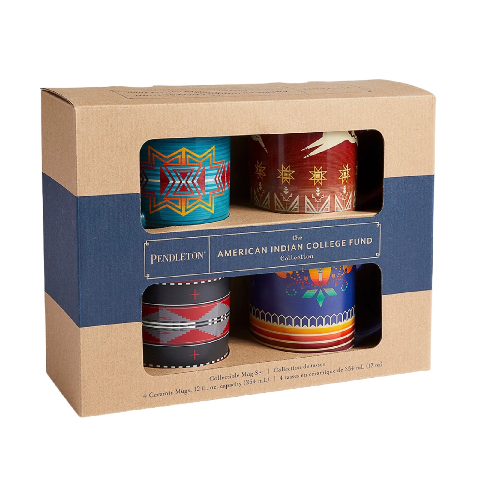 American Indian College Fund Mugs--Set of 4