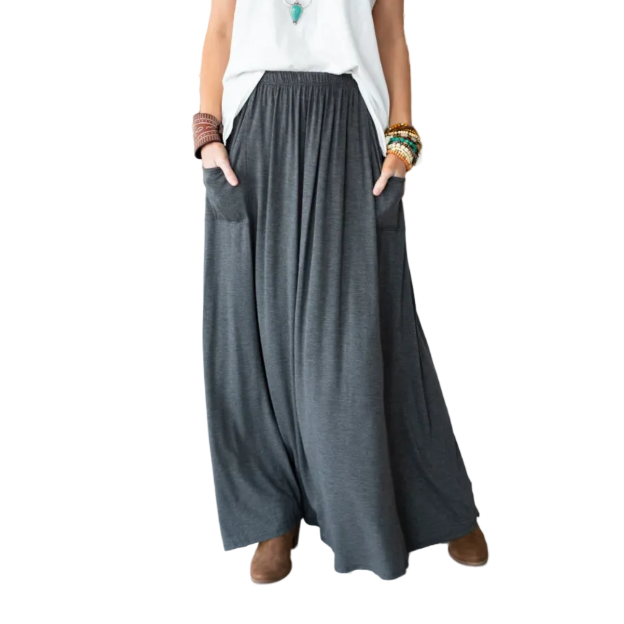 The Perfect Pocketed Maxi Skirt