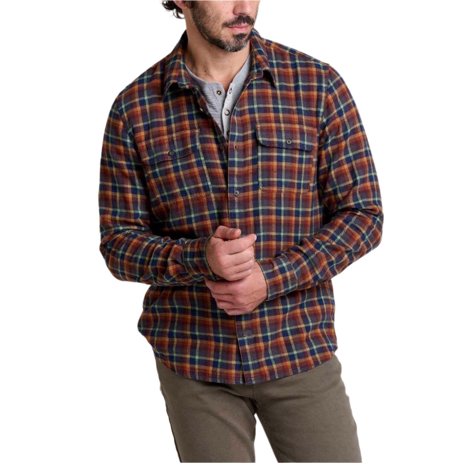 Men's Indigo Flannel LS Shirt