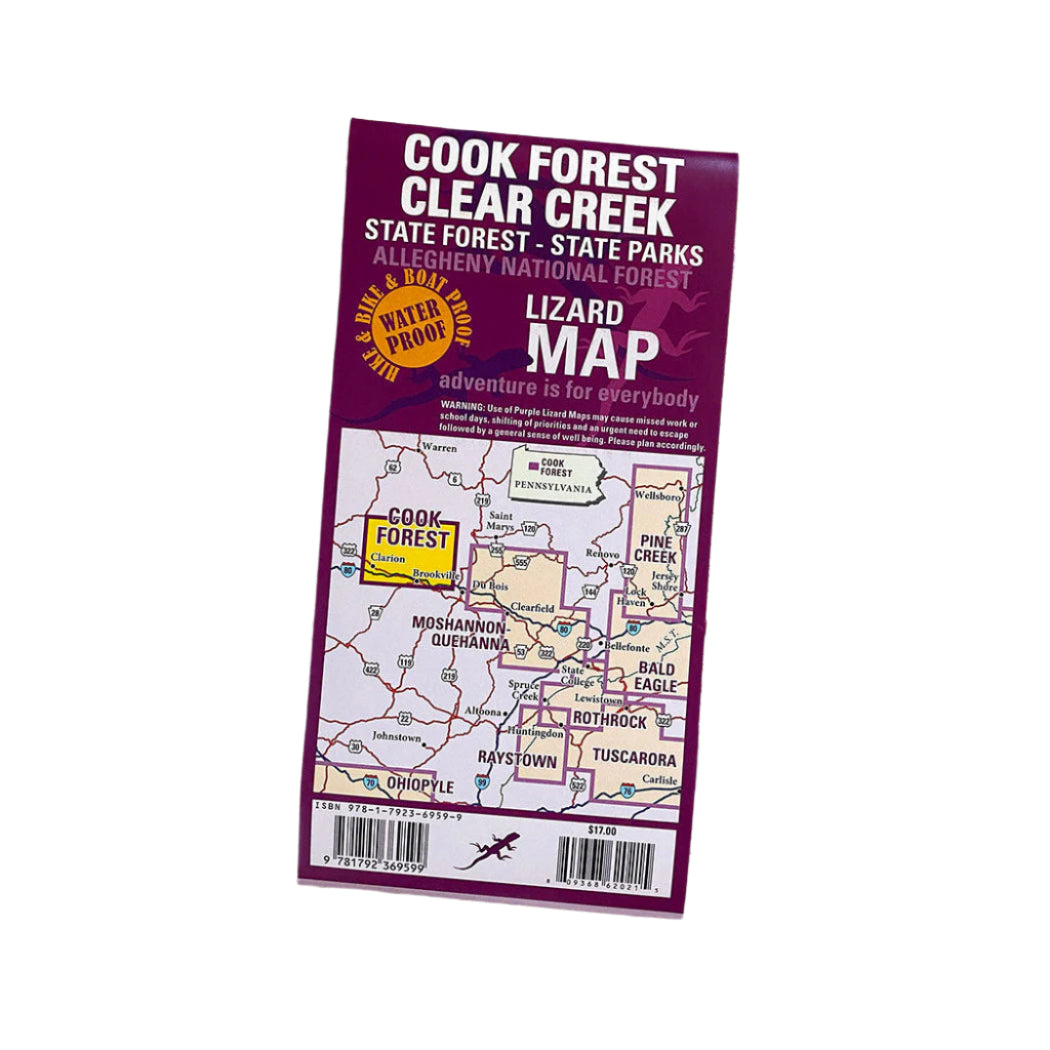 Cook Forest Clear Creek Map