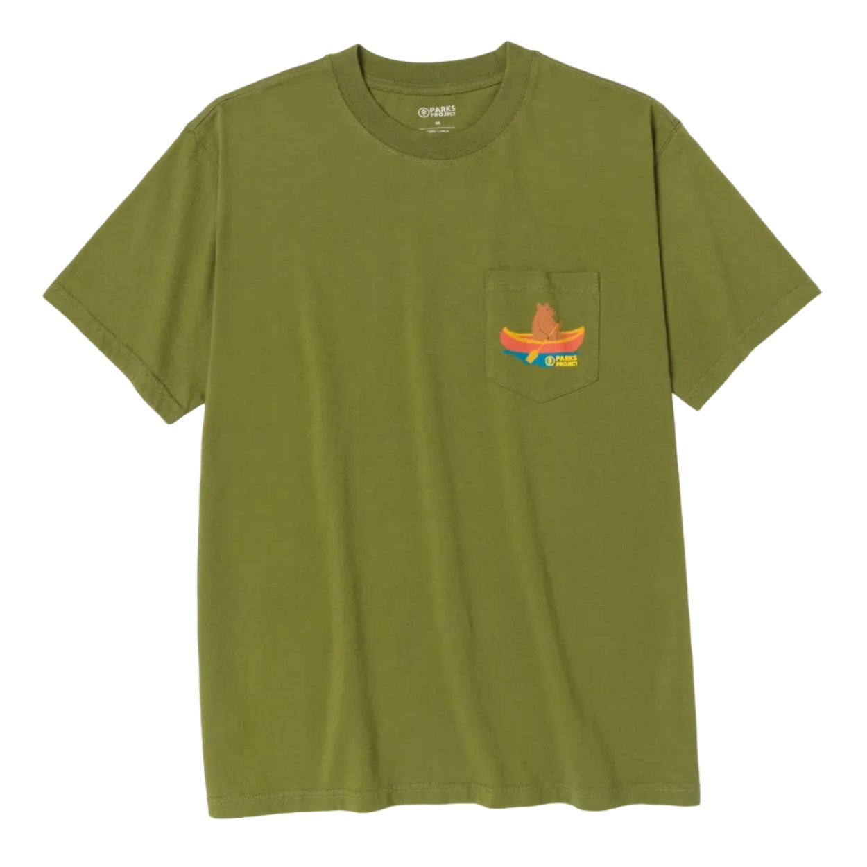 Unisex Bears At Camp Short Sleeve Pocket Tee Shirt
