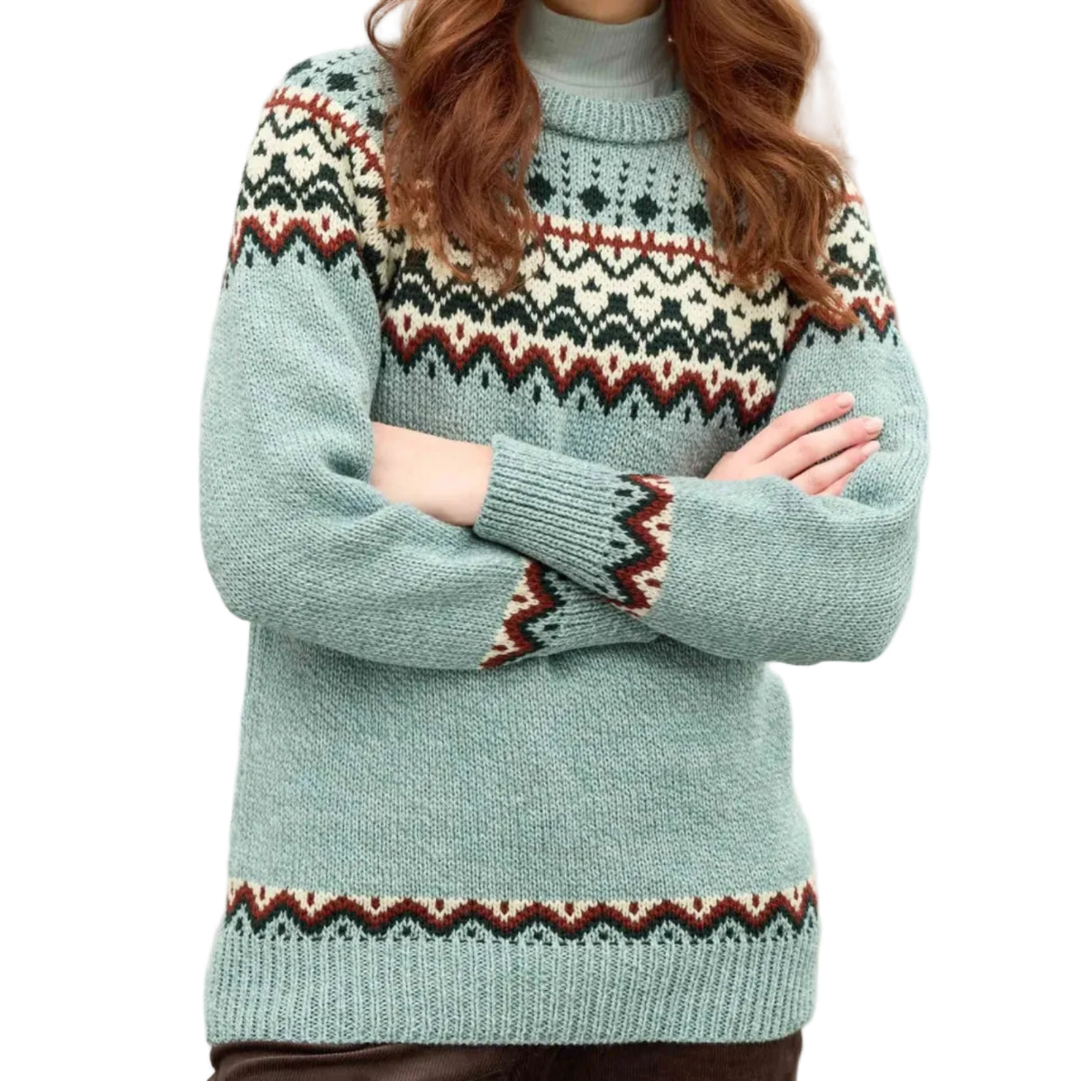 Women's Niamh Icelandic Merino Wool Crew Neck Sweater