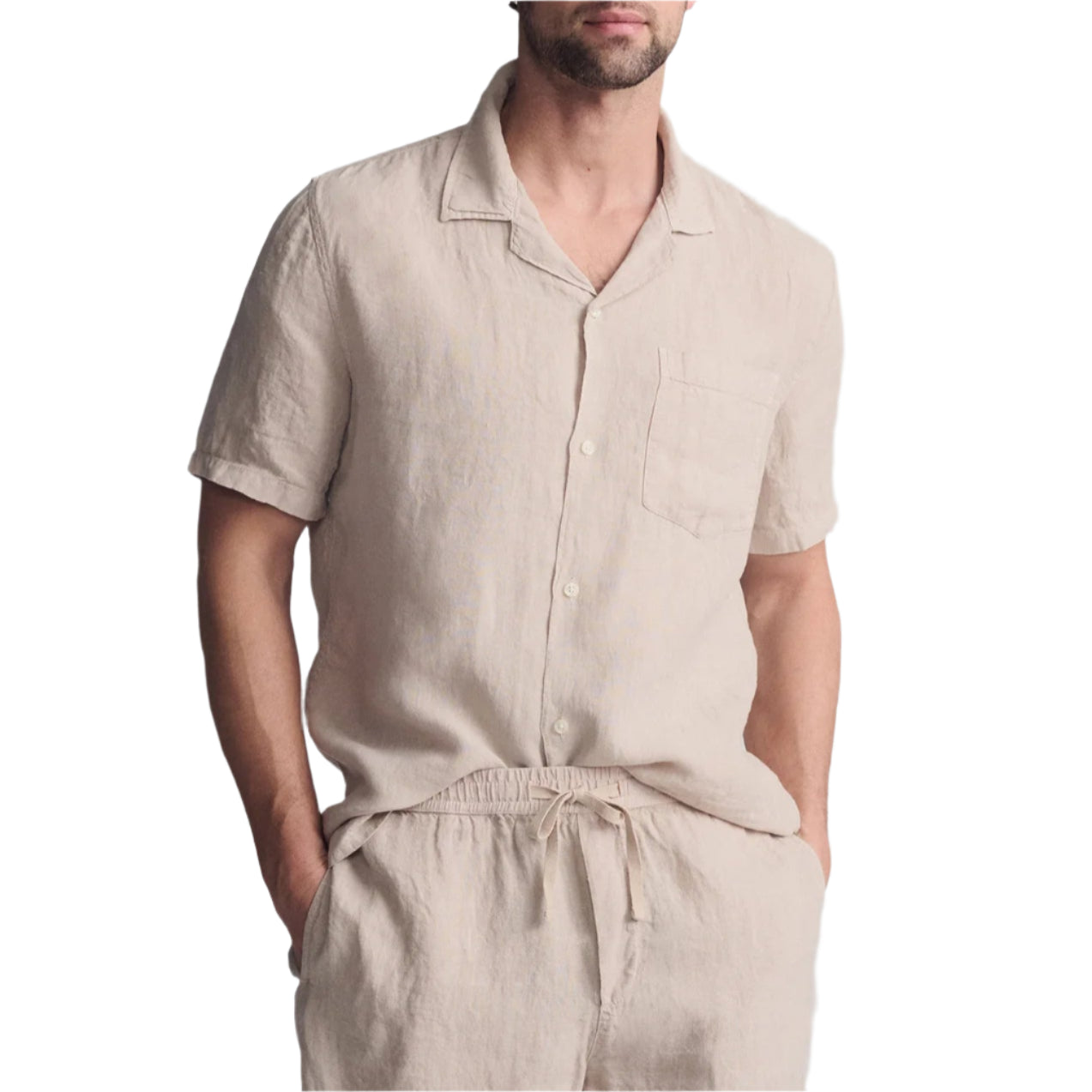Men's Linen Short Sleeve Shirt