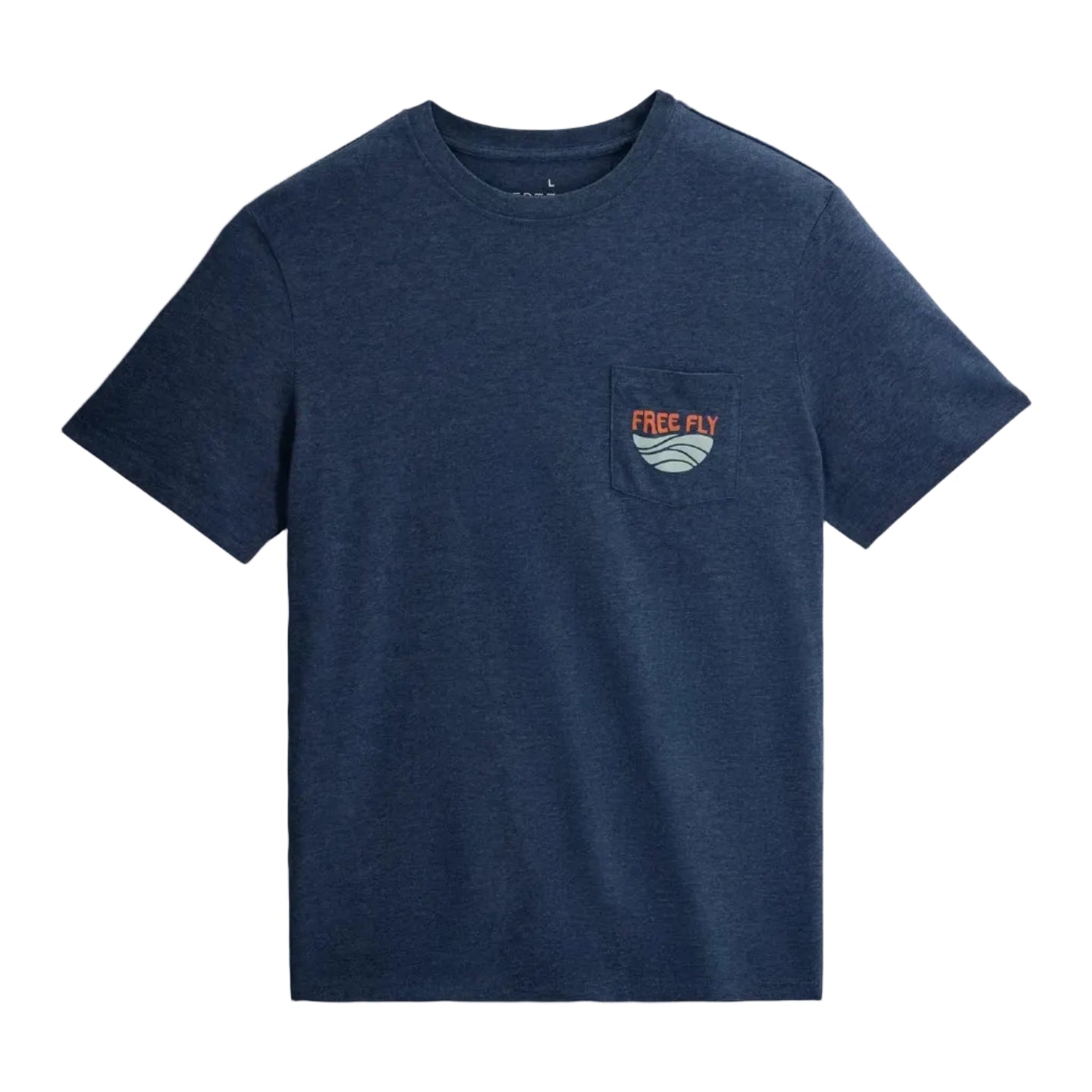 Men's Blue Edge Pocket Tee Shirt