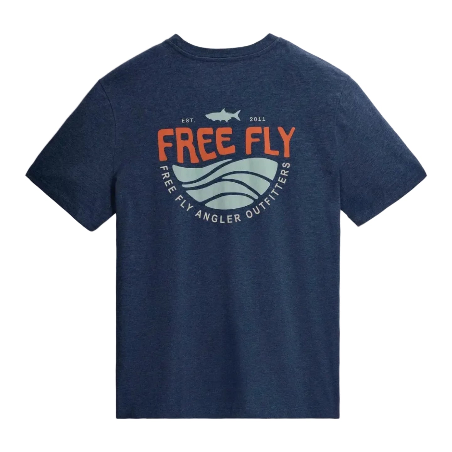 Men's Blue Edge Pocket Tee Shirt