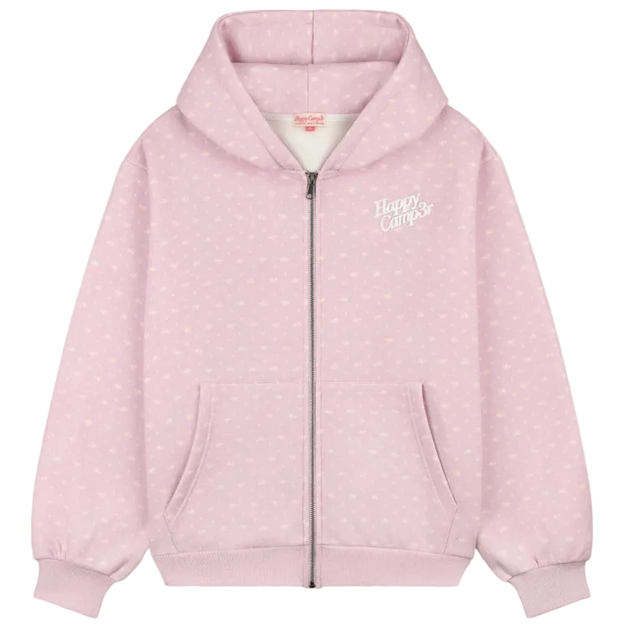 Lavender Bloom Zip Up Hoodie