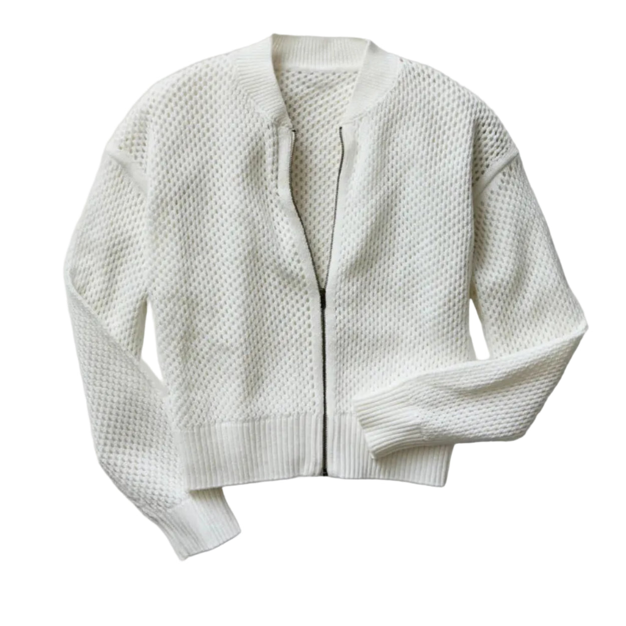 Women's Presley Mesh Bomber Sweater