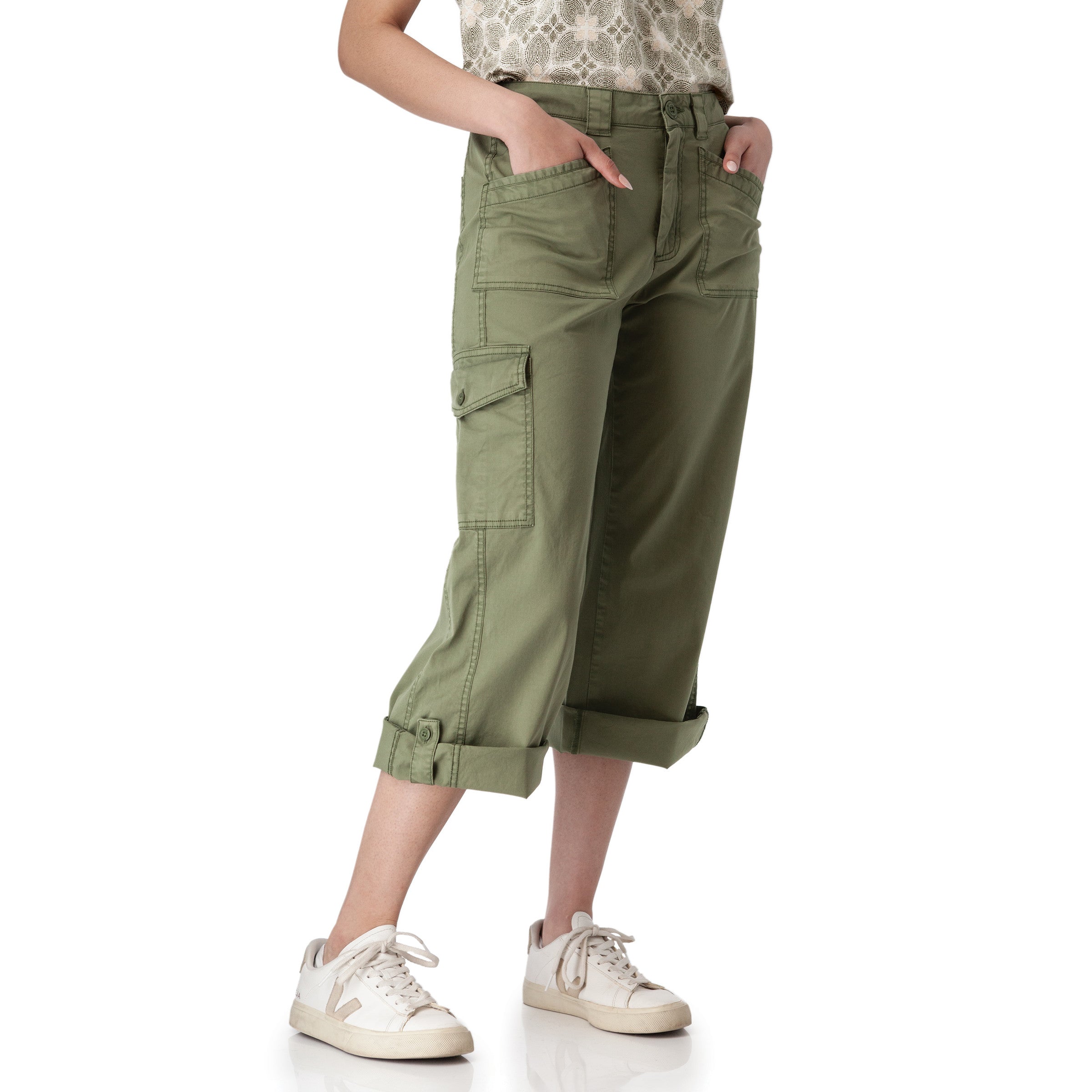 Women's Arden Mid-Rise Wide Leg Utility Pants