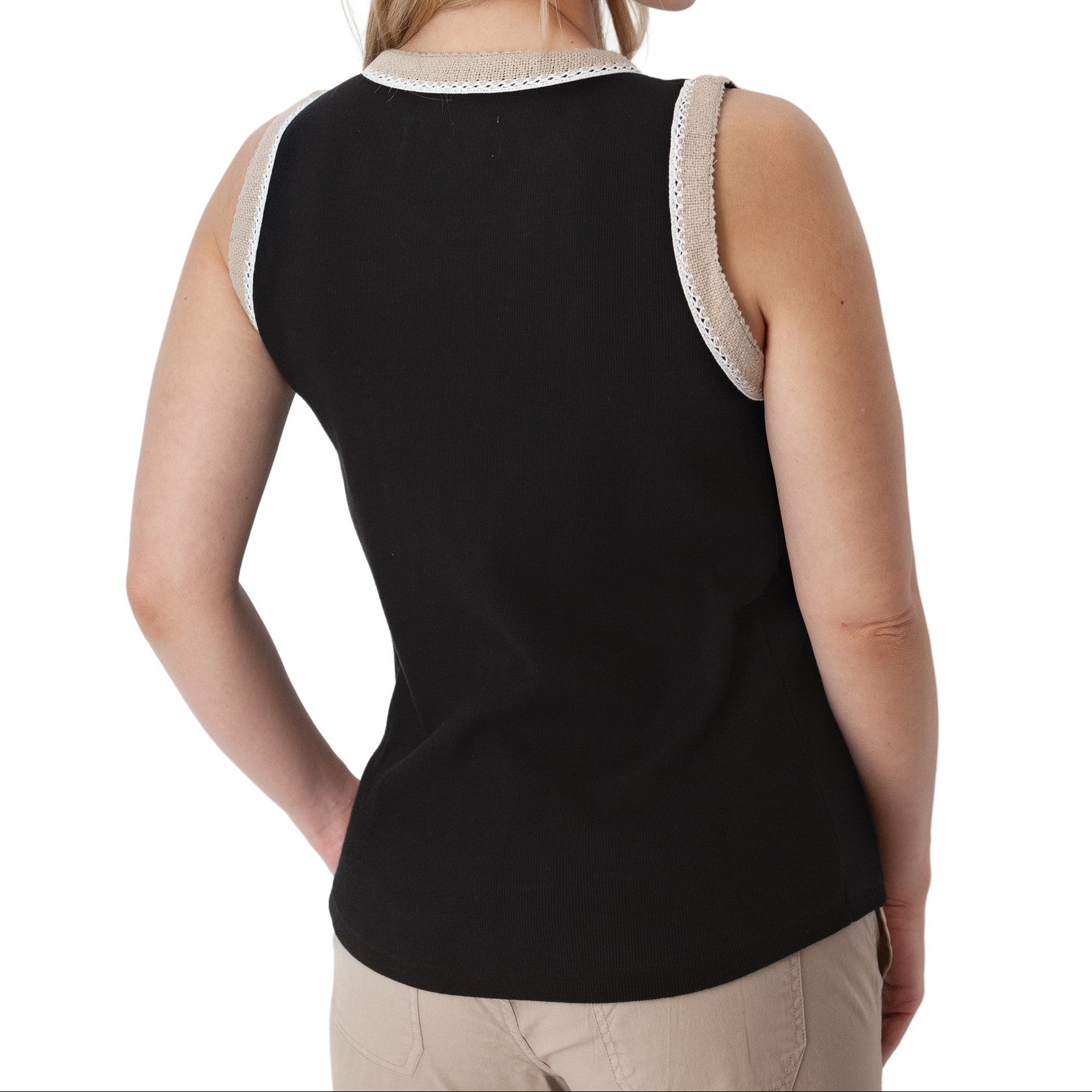 Women's Solana Crochet Trim Tank Top