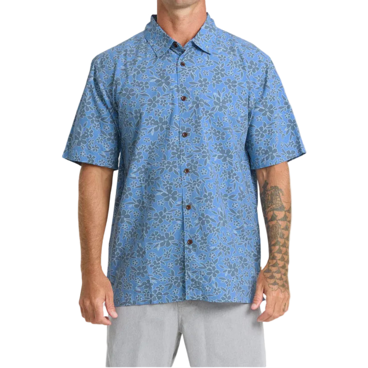 Men's Waterman Flower Field Short Sleeve Buttondown Shirt