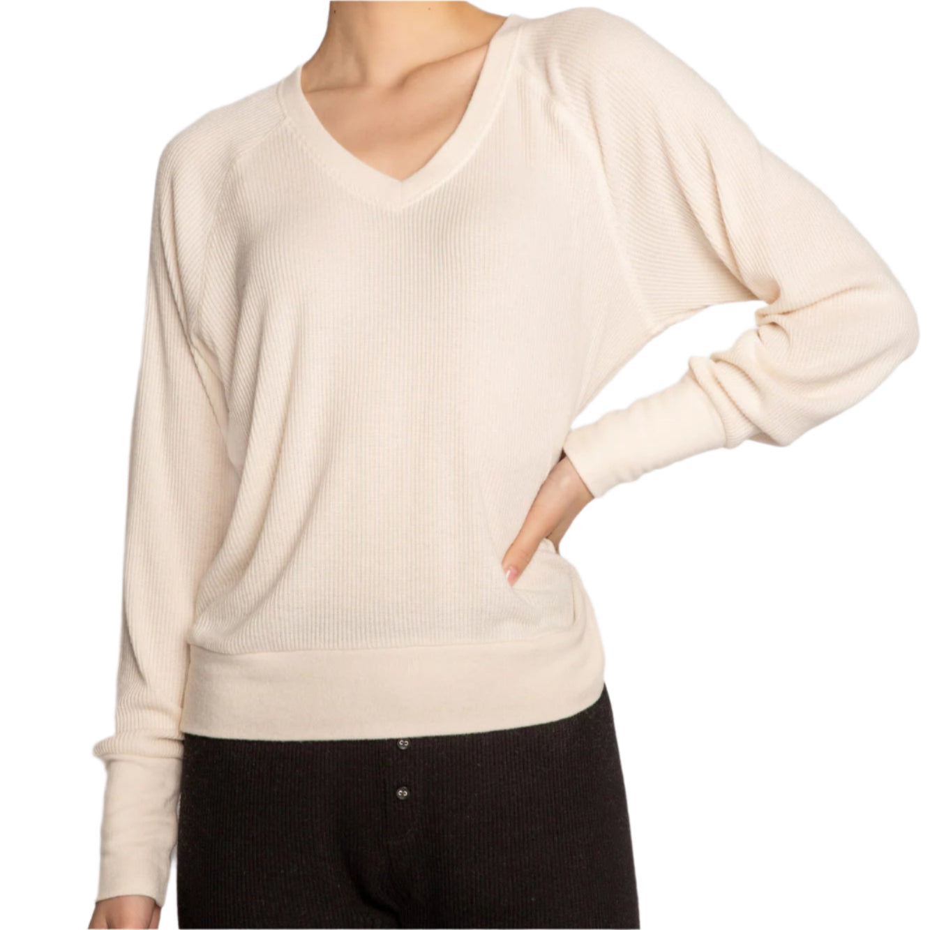 Women's L/S Textured Essentials Top
