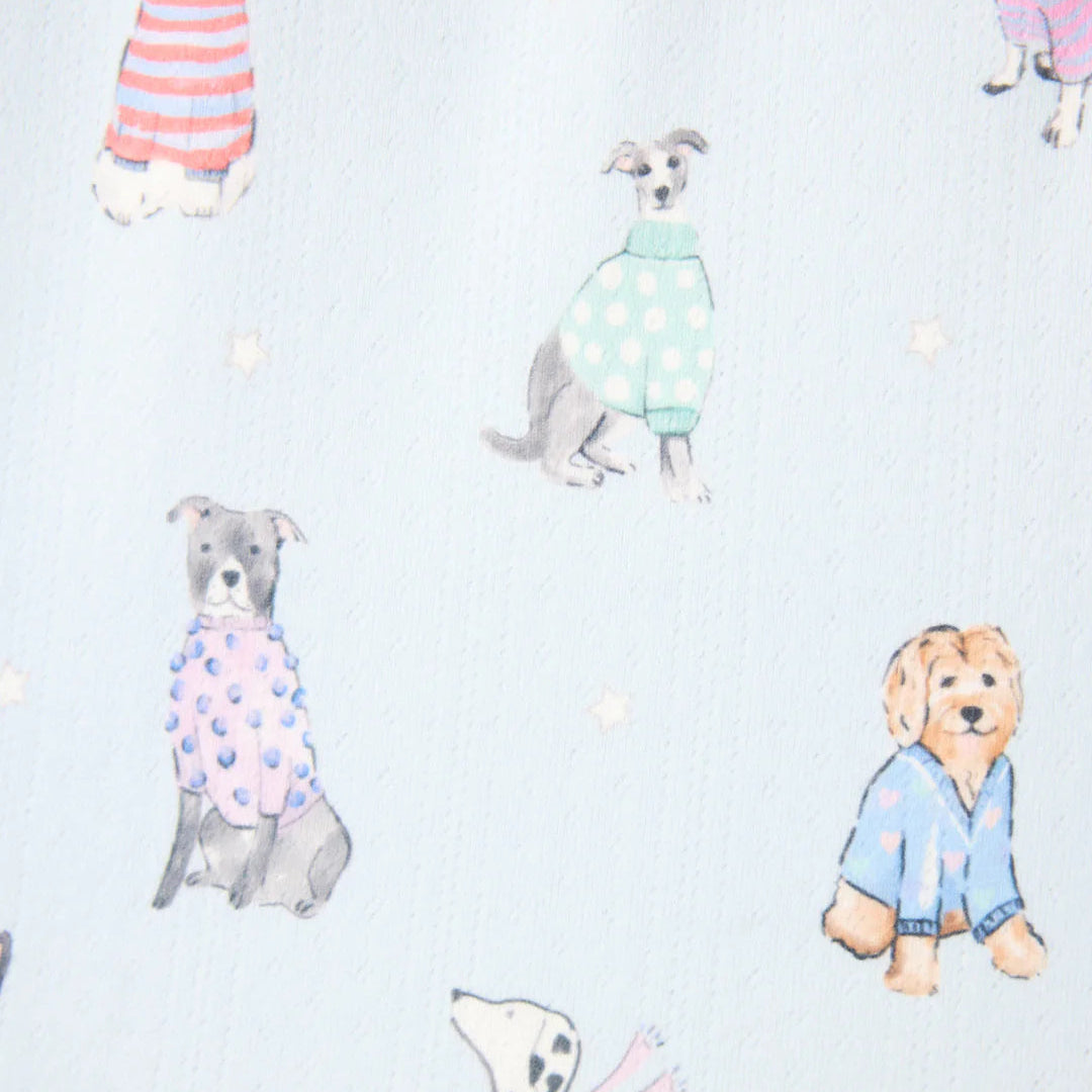 Women's Doggone Cold Dog Print Pointelle Shorts