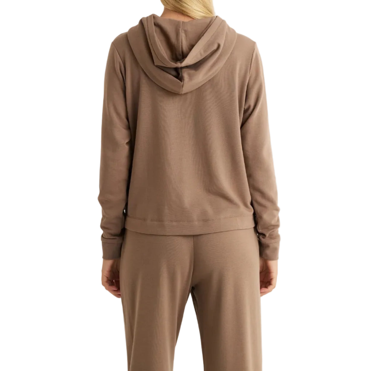 Women's Bamboo Lightweight Fleece Cropped Hoodie