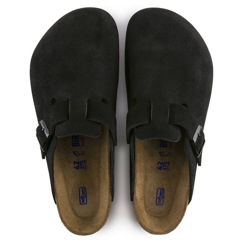 Women's Boston Suede Soft Footbed Clogs